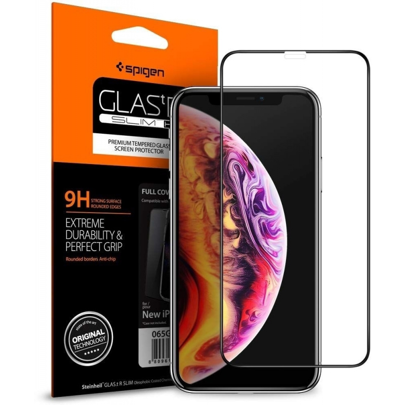 Spigen Distributor - 8809613767254 - SPN424BLK - Spigen GLAS.tR TC 3D Full Cover Case Friendly iPhone 11 Pro Max/XS Max - B2B homescreen