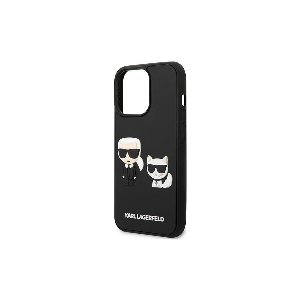 Hurtownia GSM - Etui Karl Lagerfeld KLHCP14L3DRKCK Apple iPhone 14 Pro černý/black hardcase Karl&Choupette Ikonik 3D - KLD1021 - {ean13} - Hurt