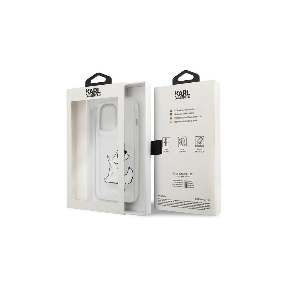Wholesale Karl Lagerfeld KLHCP14LCFNRC Apple iPhone 14 Pro hardcase transparent Choupette Fun - KLD1022 - {ean13} - Hurt