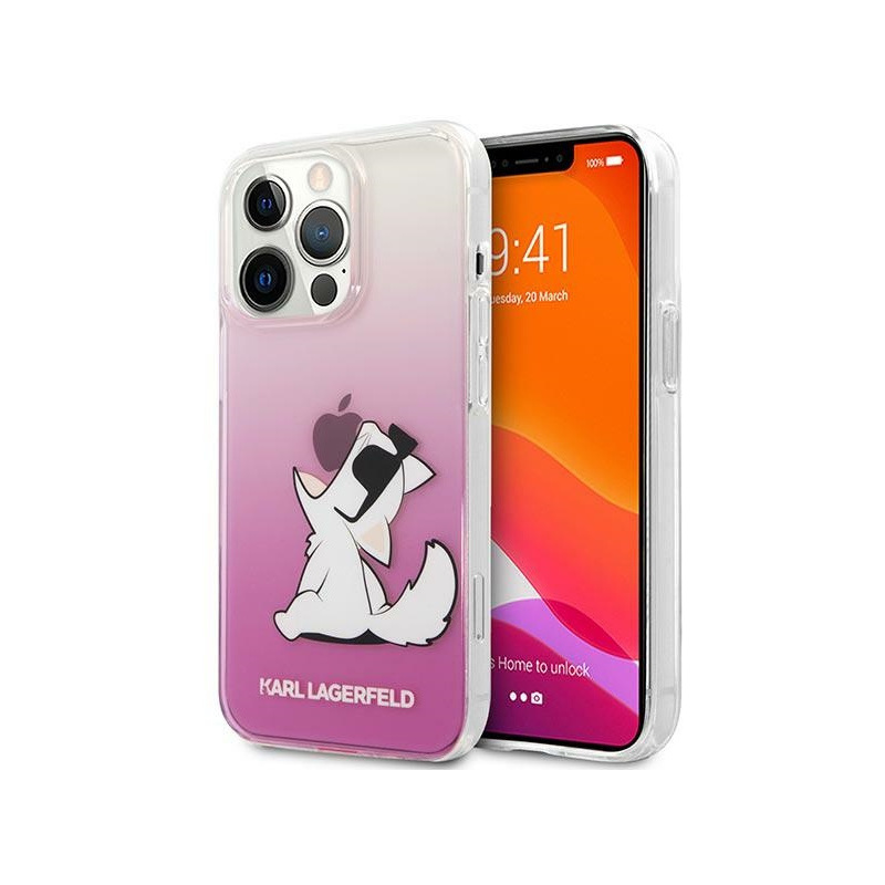 Karl Lagerfeld Distributor - 3666339086541 - KLD1023 - Karl Lagerfeld KLHCP14LCFNRCPI Apple iPhone 14 Pro hardcase pink Choupette Fun - B2B homescreen