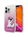 Etui Karl Lagerfeld KLHCP14LCFNRCPI Apple iPhone 14 Pro hardcase różowy/pink Choupette Fun