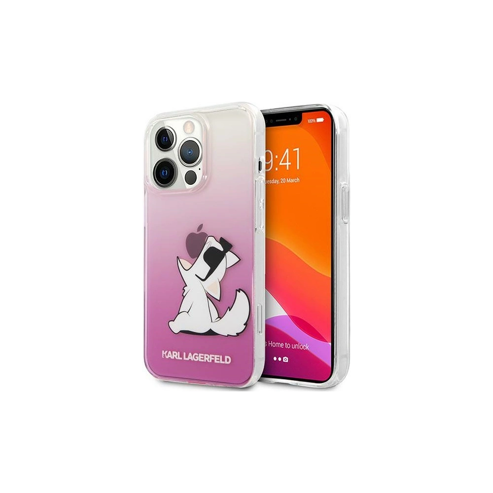 Hurtownia GSM - Etui Karl Lagerfeld KLHCP14LCFNRCPI Apple iPhone 14 Pro hardcase roz/roz Choupette Fun - KLD1023 - {ean13} - Hurt
