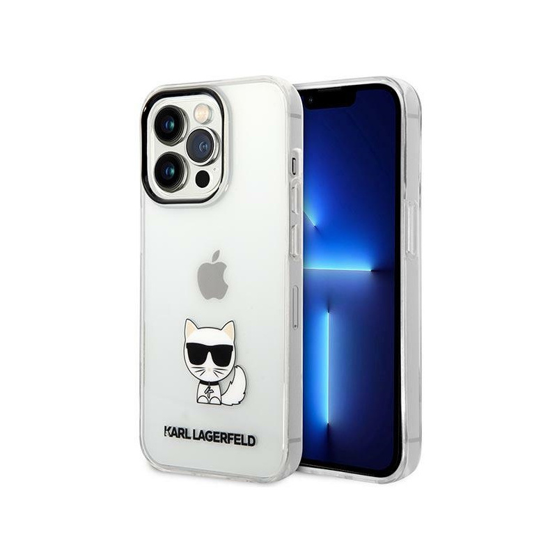 Karl Lagerfeld Distributor - 3666339076535 - KLD1024 - Karl Lagerfeld KLHCP14LCTTR Apple iPhone 14 Pro hardcase transparent Choupette Body - B2B homescreen