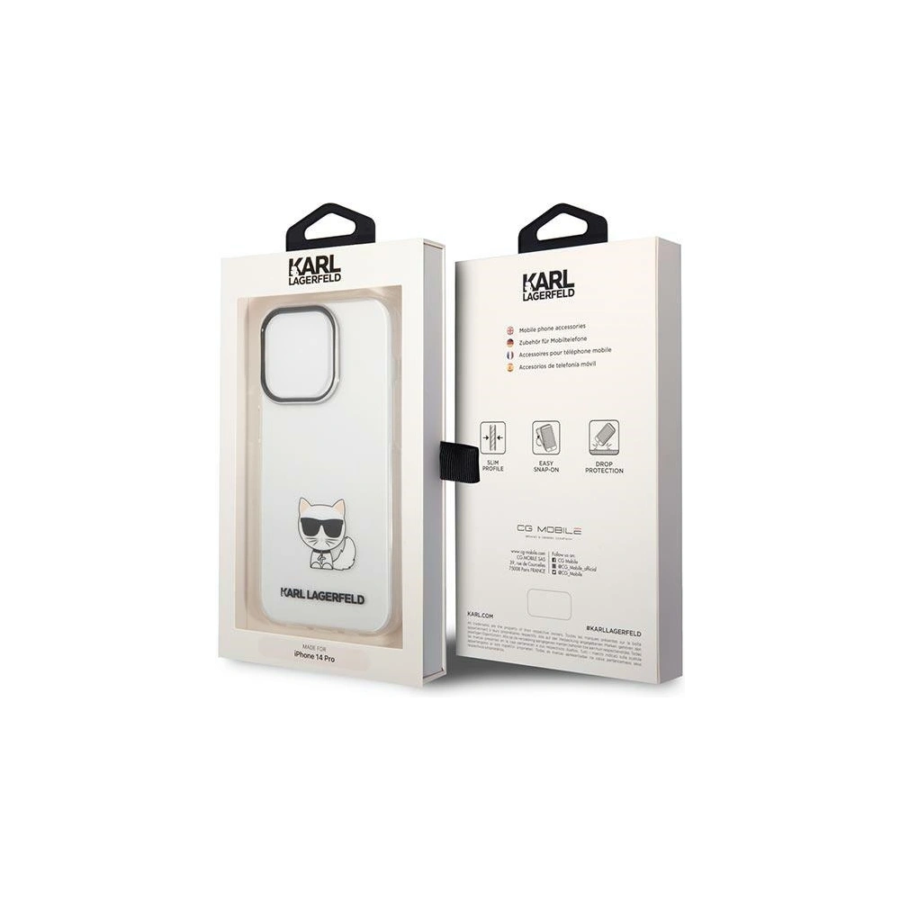Hurtownia GSM - Etui Karl Lagerfeld KLHCP14LCTTR Apple iPhone 14 Pro hardcase transparent Choupette Body - KLD1024 - {ean13} - Hurt