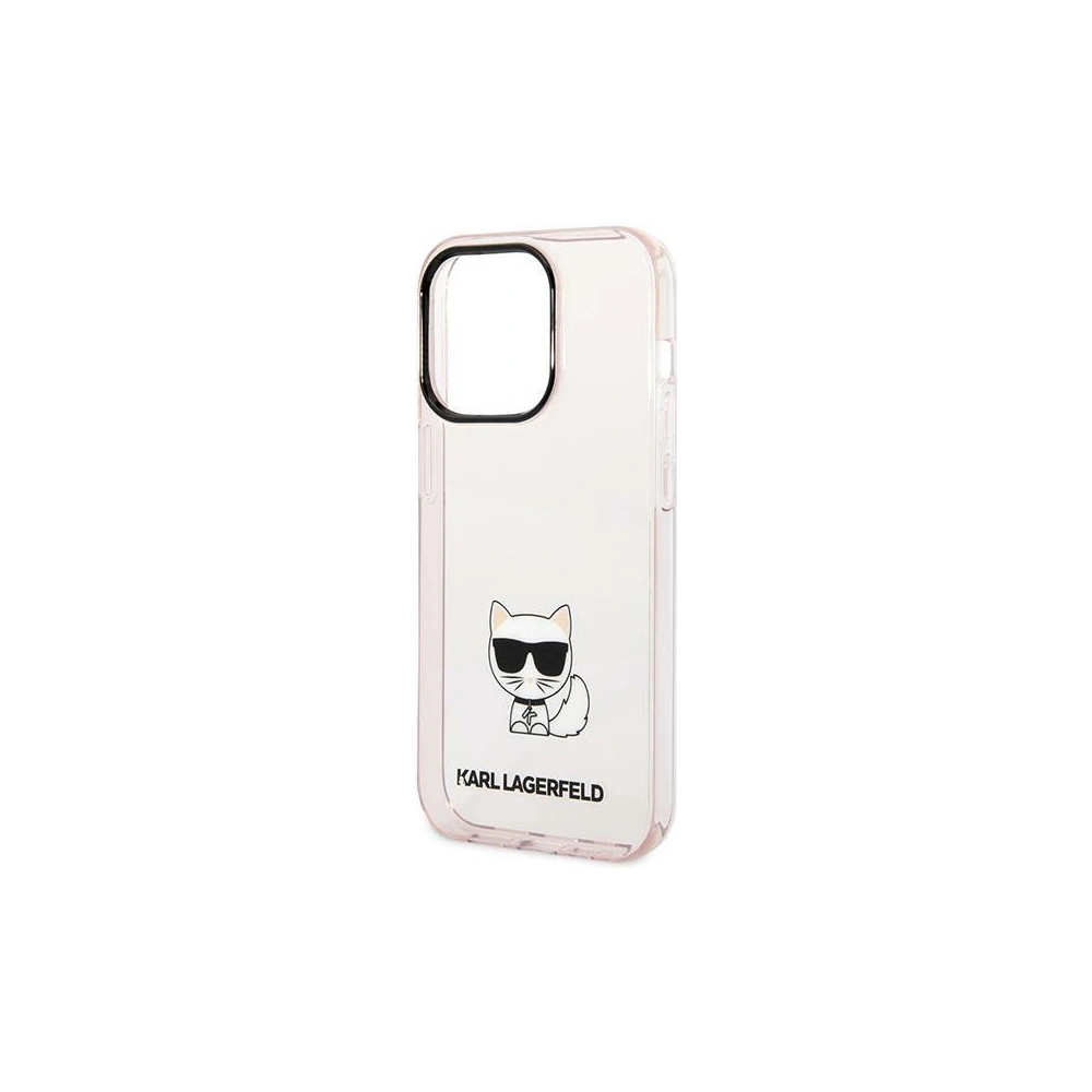 Hurtownia GSM - Etui Karl Lagerfeld KLHCP14LCTTRI Apple iPhone 14 Pro hardcase roz roz/pink Transparent Choupette Body - KLD1025 - {ean13} - Hurt