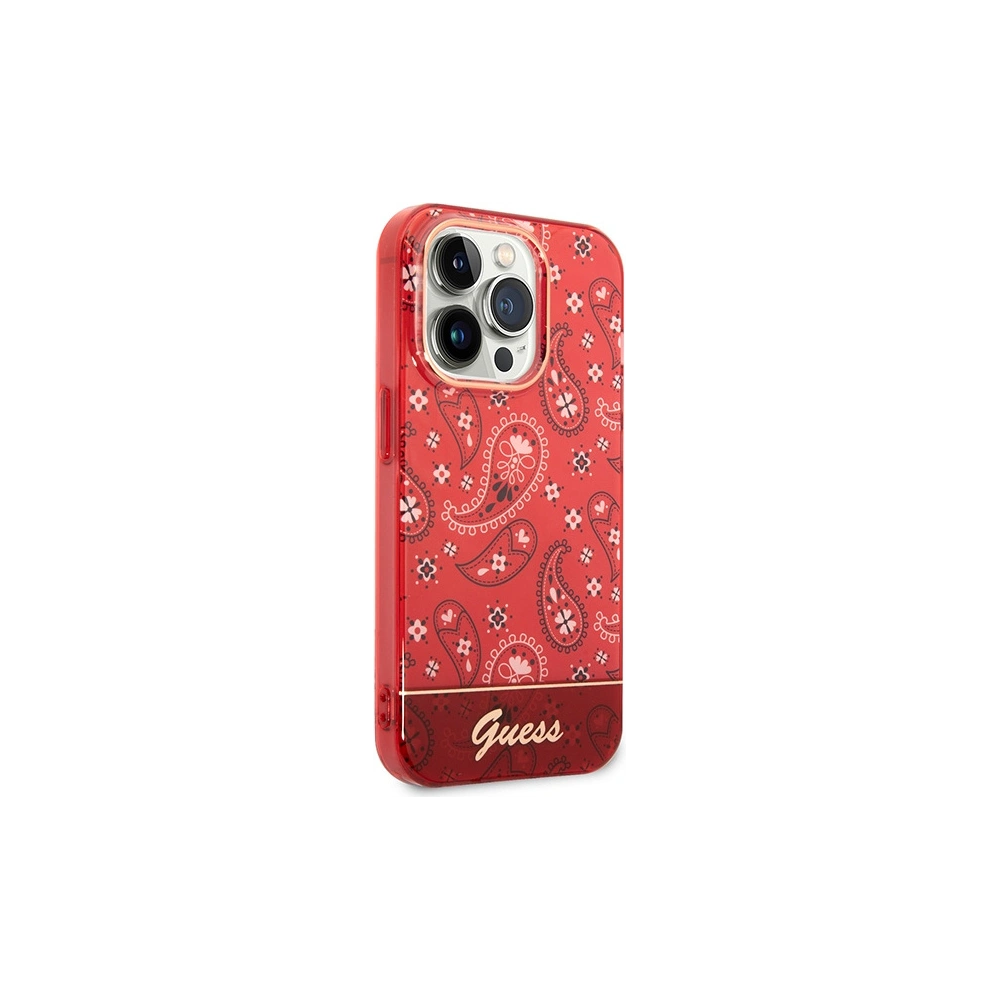Hurtownia GSM - Etui Guess GUHCP14LHGBNHR Apple iPhone 14 Pro czerwony/red hardcase Bandana Paisley - GUE1962 - {ean13} - Hurt