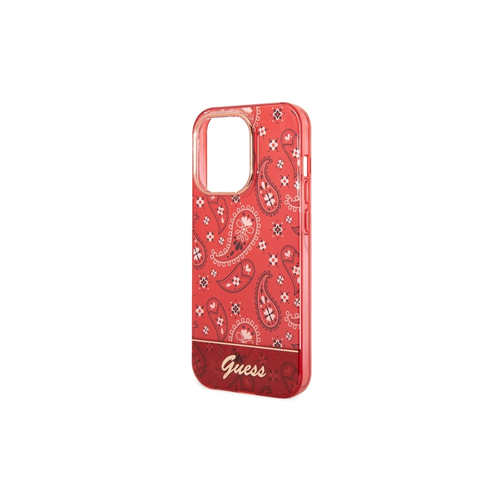 Hurtownia GSM - Etui Guess GUHCP14LHGBNHR Apple iPhone 14 Pro czerwony/red hardcase Bandana Paisley - GUE1962 - {ean13} - Hurt