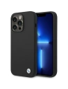 Etui BMW BMHCP14LSILBK Apple iPhone 14 Pro fekete/szürke Szilikon Fém Logó