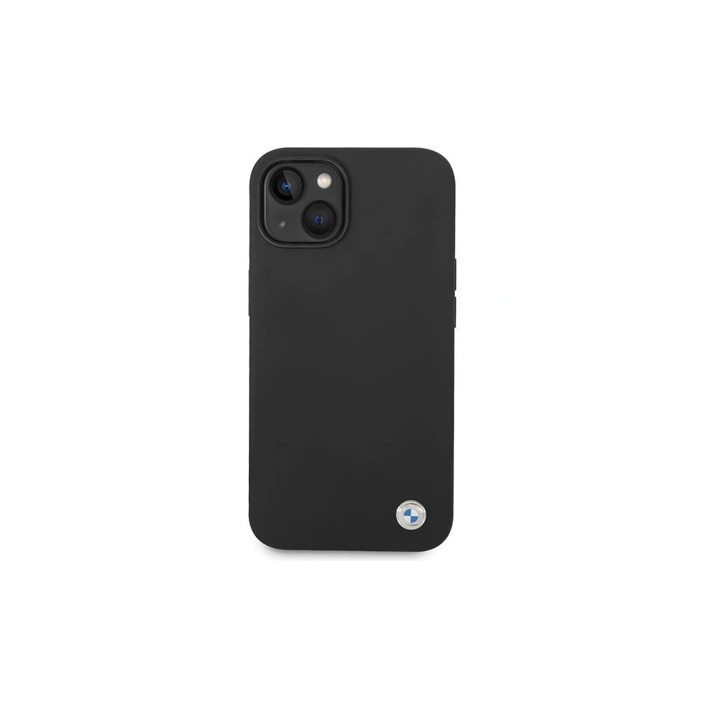Hurtownia GSM - Etui BMW BMHCP14MSILBK Apple iPhone 14 Plus / 15 Plus fekete/Szilikon Fém Logó - BMW296 - {ean13} - Hurt