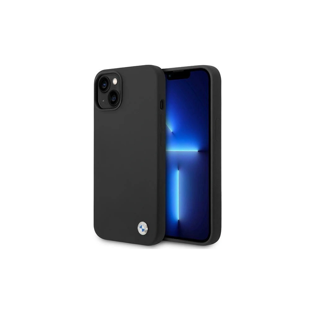 Hurtownia GSM - Case BMW BMHCP14SSILBK Apple iPhone 14 schwarz/black Silikon Metall-Logo - BMW297 - {ean13} - Hurt