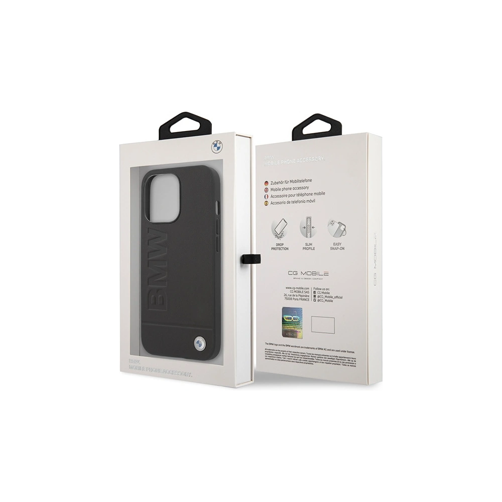 Hurtownia GSM - Case BMW BMHMP14XSLLBK Apple iPhone 14 Pro Max schwarz/black hardcase Signature Logo Imprint Magsafe - BMW299 - {ean13} - Hurt