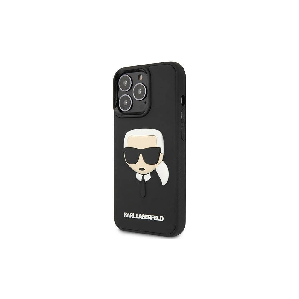 Hurtownia GSM - Etui Karl Lagerfeld KLHCP14LKH3DBK Apple iPhone 14 Pro negru/black hardcase 3D Rubber Karl`s Head - KLD1026 - {ean13} - Hurt