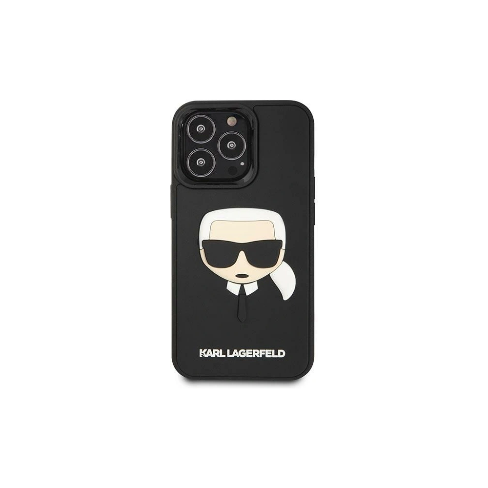 Hurtownia GSM - Etui Karl Lagerfeld KLHCP14LKH3DBK Apple iPhone 14 Pro negru/black hardcase 3D Rubber Karl`s Head - KLD1026 - {ean13} - Hurt
