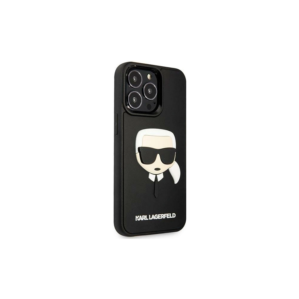 Hurtownia GSM - Etui Karl Lagerfeld KLHCP14LKH3DBK Apple iPhone 14 Pro czarny/black hardcase 3D Rubber Karl`s Head - KLD1026 - {ean13} - Hurt