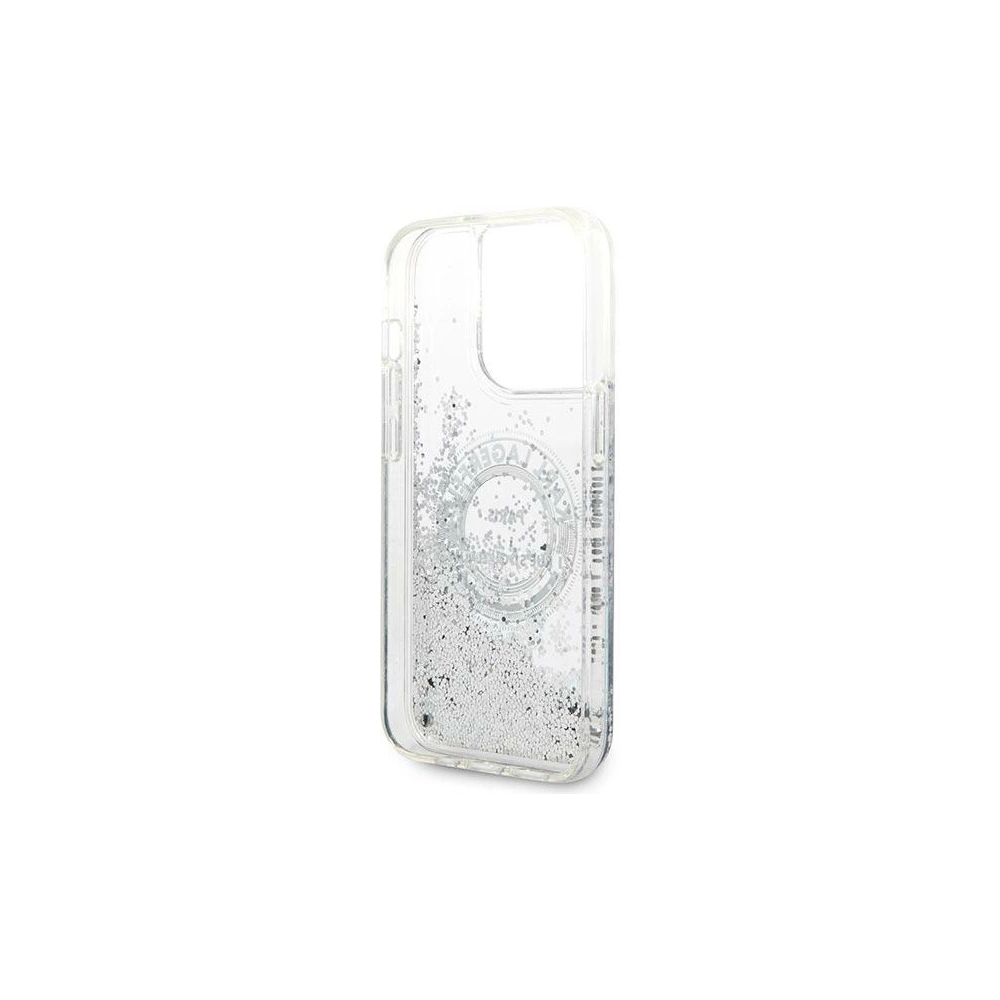 Hurtownia GSM - Etui Karl Lagerfeld KLHCP14LLCRSGRS Apple iPhone 14 Pro argintiu/silver hardcase Liquid Glitter RSG - KLD1027 - {ean13} - Hurt