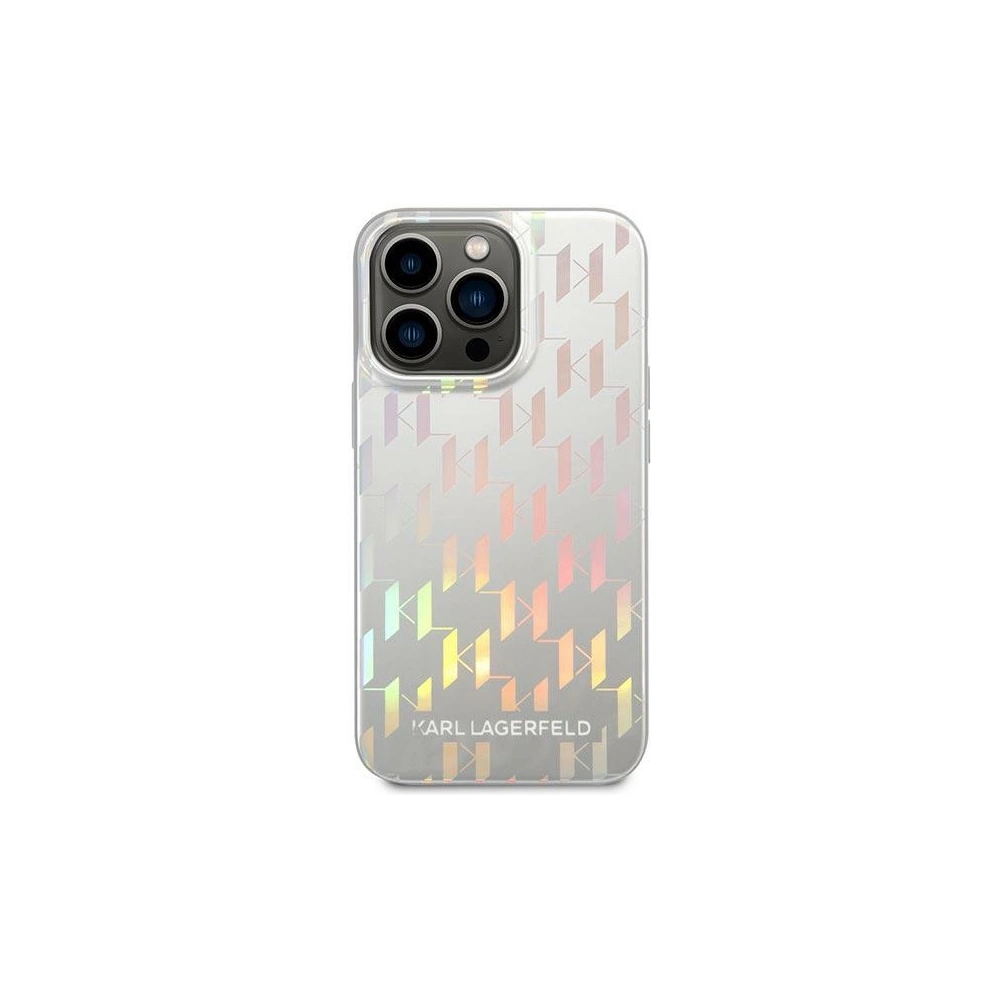 Hurtownia GSM - Etui Karl Lagerfeld KLHCP14LLGMMSV3 Apple iPhone 14 Pro hardcase stříbrný/silver Monogram Iridescent - KLD1028 - {ean13} - Hurt