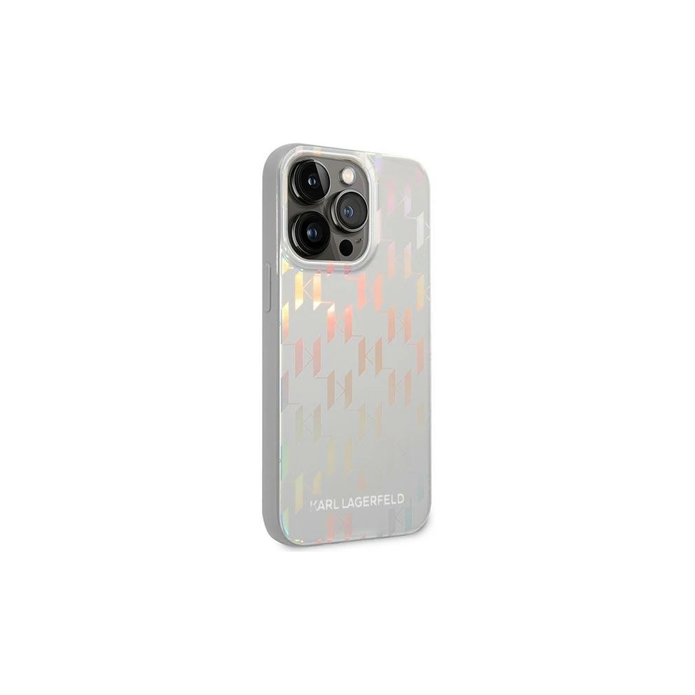 Hurtownia GSM - Etui Karl Lagerfeld KLHCP14LLGMMSV3 Apple iPhone 14 Pro hardcase stříbrný/silver Monogram Iridescent - KLD1028 - {ean13} - Hurt