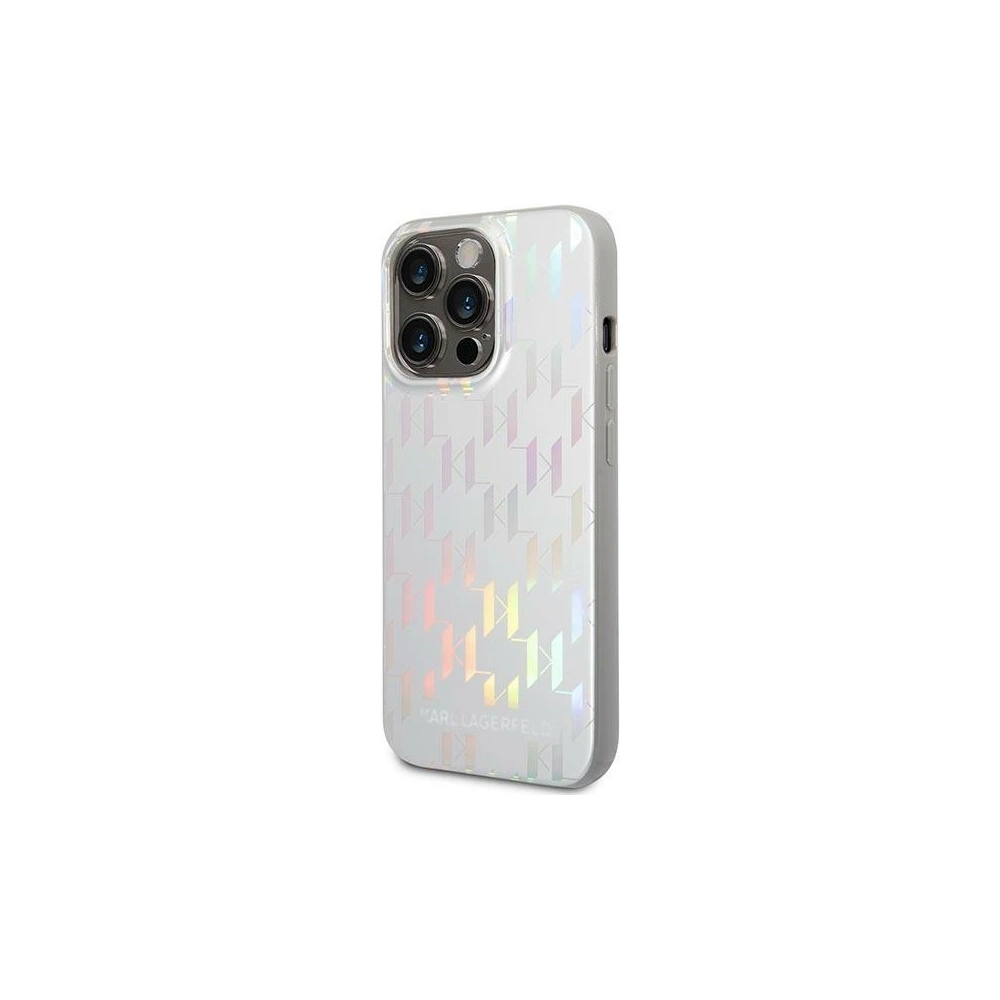 Hurtownia GSM - Etui Karl Lagerfeld KLHCP14LLGMMSV3 Apple iPhone 14 Pro hardcase stříbrný/silver Monogram Iridescent - KLD1028 - {ean13} - Hurt