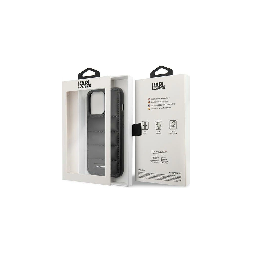 Hurtownia GSM - Etui Karl Lagerfeld KLHCP14LPSQAK Apple iPhone 14 Pro hardcase černý/black Puffy Elongated Logo - KLD1030 - {ean13} - Hurt