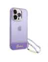 Hurtownia GSM - Etui Guess GUHCP14LHGCOHU Apple iPhone 14 Pro fioletowy/purple hardcase Translucent Pearl Strap - GUE1964 - {ean13} - Hurt