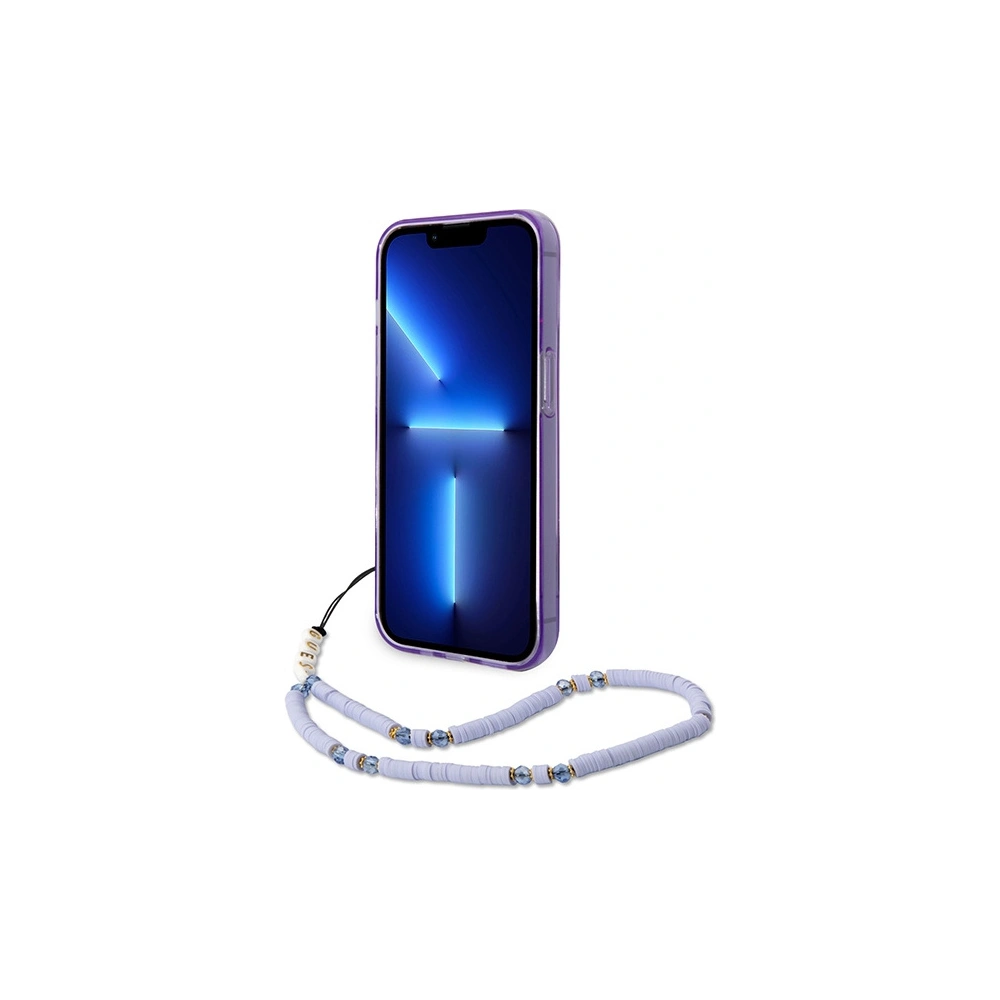 Hurtownia GSM - Etui Guess GUHCP14LHGCOHU Apple iPhone 14 Pro fioletowy/purple hardcase Translucent Pearl Strap - GUE1964 - {ean13} - Hurt