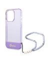 Hurtownia GSM - Etui Guess GUHCP14LHGCOHU Apple iPhone 14 Pro fioletowy/purple hardcase Translucent Pearl Strap - GUE1964 - {ean13} - Hurt