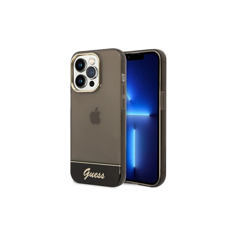 Hurtownia GSM - Etui Guess GUHCP14LHGCOK Apple iPhone 14 Pro černý/black hardcase Translucent - GUE1965 - {ean13} - Hurt