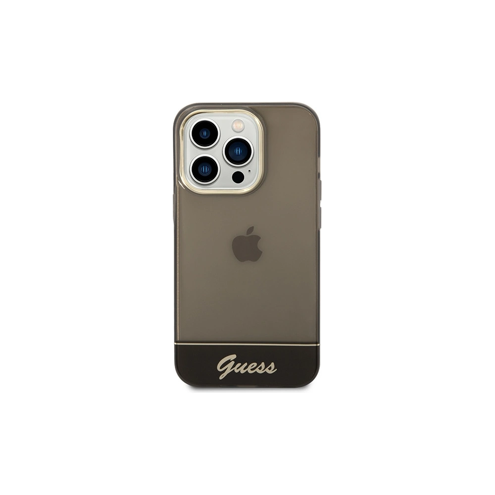 Hurtownia GSM - Case Guess GUHCP14LHGCOK Apple iPhone 14 Pro schwarz/black hardcase Translucent - GUE1965 - {ean13} - Hurt
