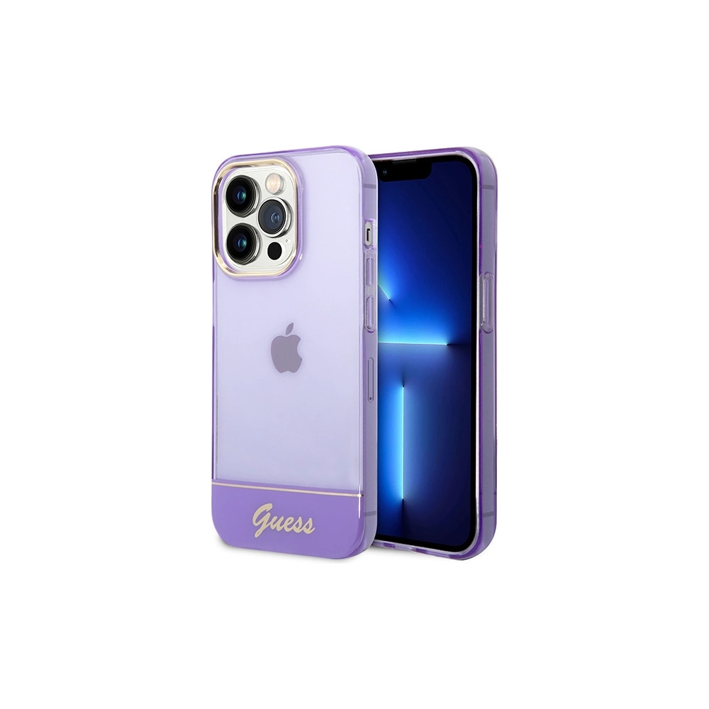 Hurtownia GSM - Etui Guess GUHCP14LHGCOU Apple iPhone 14 Pro fialový/purple hardcase Translucent - GUE1967 - {ean13} - Hurt