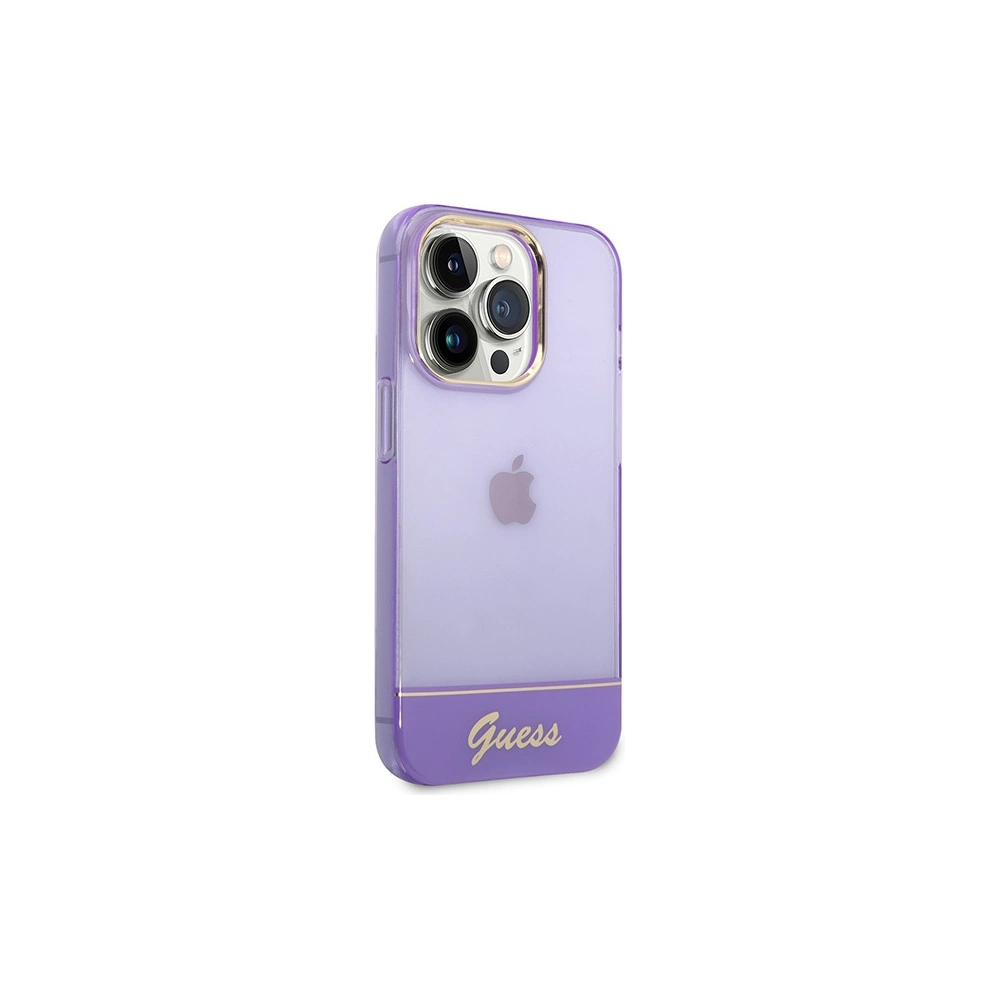 Hurtownia GSM - Etui Guess GUHCP14LHGCOU Apple iPhone 14 Pro fialový/purple hardcase Translucent - GUE1967 - {ean13} - Hurt