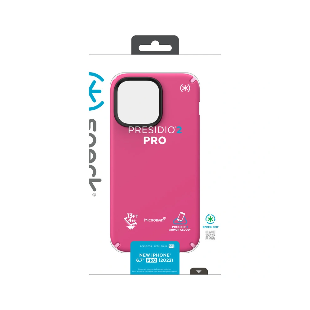 Hurtownia GSM - Etui Speck Presidio2 Pro MICROBAN Apple iPhone 14 Pro Max (Digitalpink / Blossompink / Bílá) - SPK351 - {ean13} - Hurt
