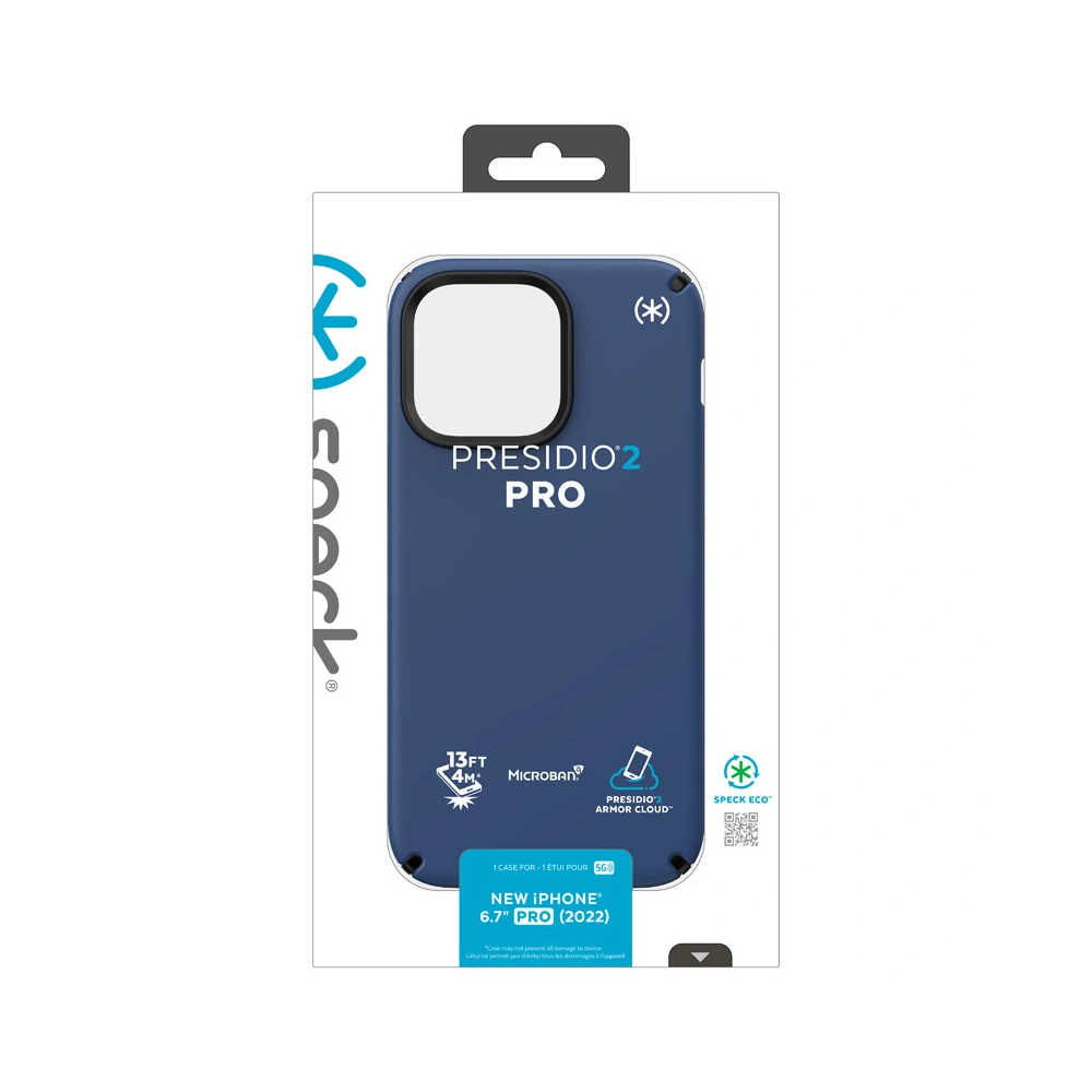 Hurtownia GSM - Etui Speck Presidio2 Pro MICROBAN Apple iPhone 14 Pro Max (Pobřežní modrá / Černá / Bílá) - SPK353 - {ean13} - Hurt