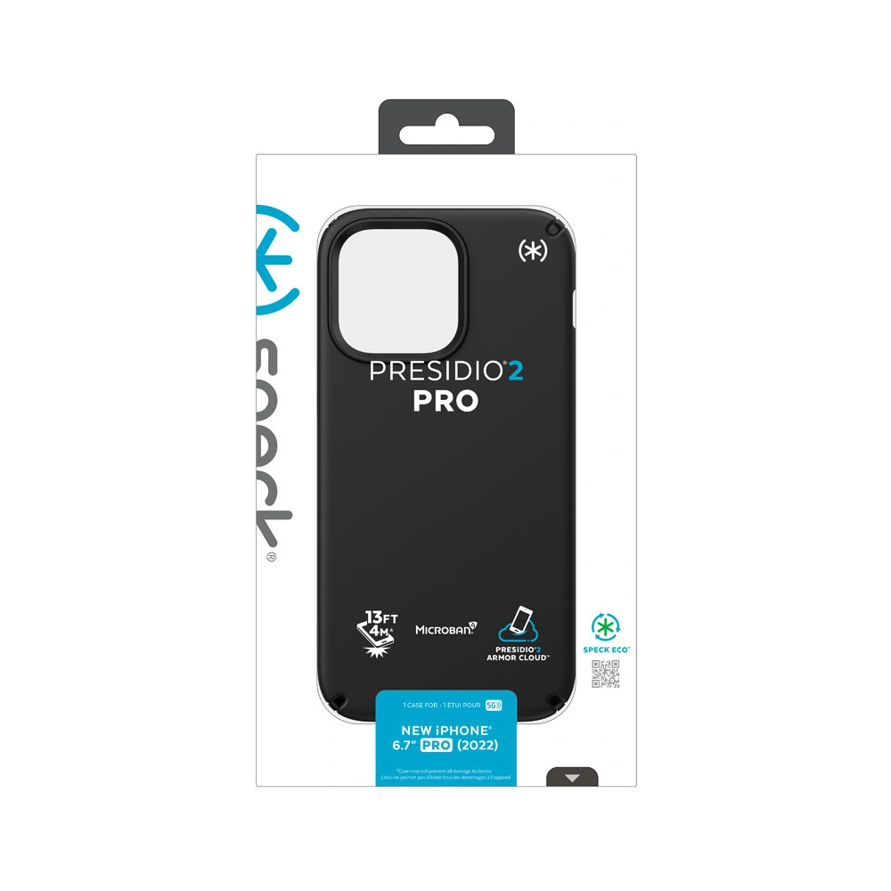Wholesale Speck Presidio2 Pro MICROBAN Apple iPhone 14 Pro Max (Black / Black / White) - SPK355 - {ean13} - Hurt