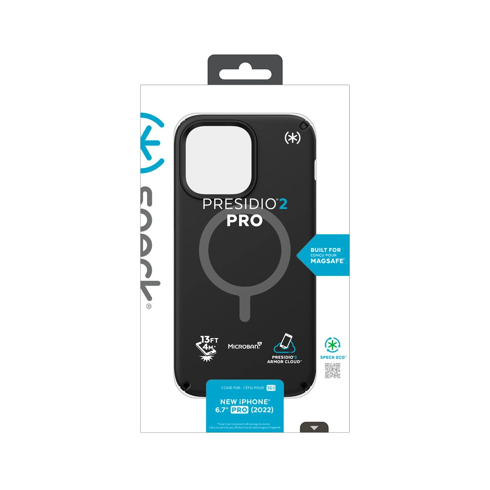 Hurtownia GSM - Case Speck Presidio2 Pro MagSafe MICROBAN Apple iPhone 14 Pro Max (Schwarz / Schwarz / Weiß) - SPK358 - {ean13} - Hurt