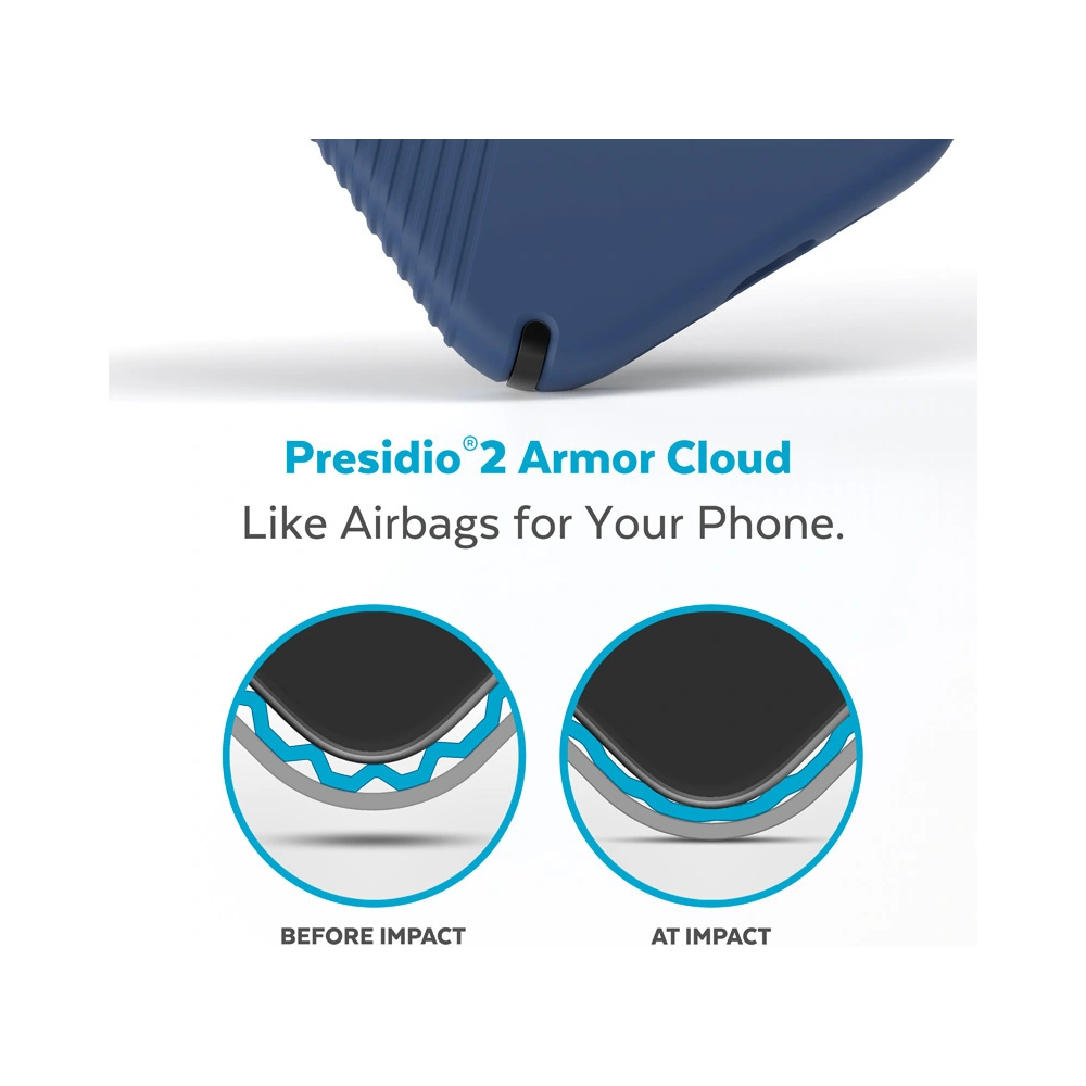 Wholesale Speck Presidio2 Grip MagSafe MICROBAN Apple iPhone 14 Pro Max (Coastal Blue / Black / White) - SPK365 - {ean13} - Hurt