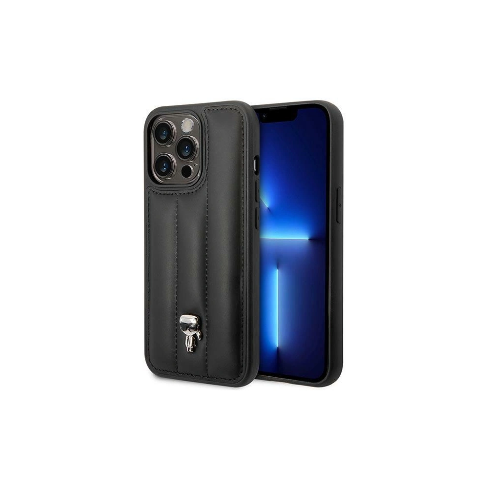 Hurtownia GSM - Tok Karl Lagerfeld KLHCP14LPSQPK Apple iPhone 14 Pro kemény tok fekete/black Puffy Ikonik Pin - KLD1031 - {ean13} - Hurt