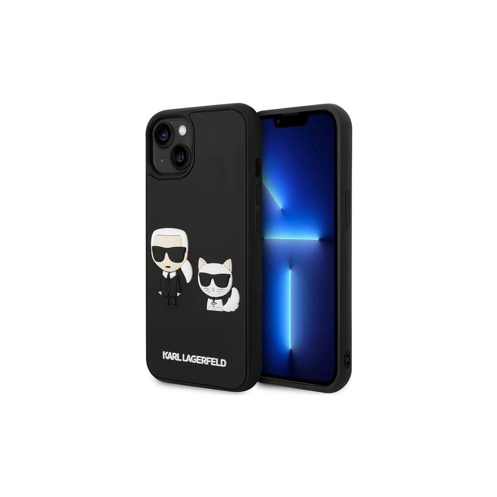 Hurtownia GSM - Case Karl Lagerfeld KLHCP14M3DRKCK Apple iPhone 14 Plus / 15 Plus schwarz/hardcase Karl&Choupette Ikonik 3D - KLD1033 - {ean13} - Hurt