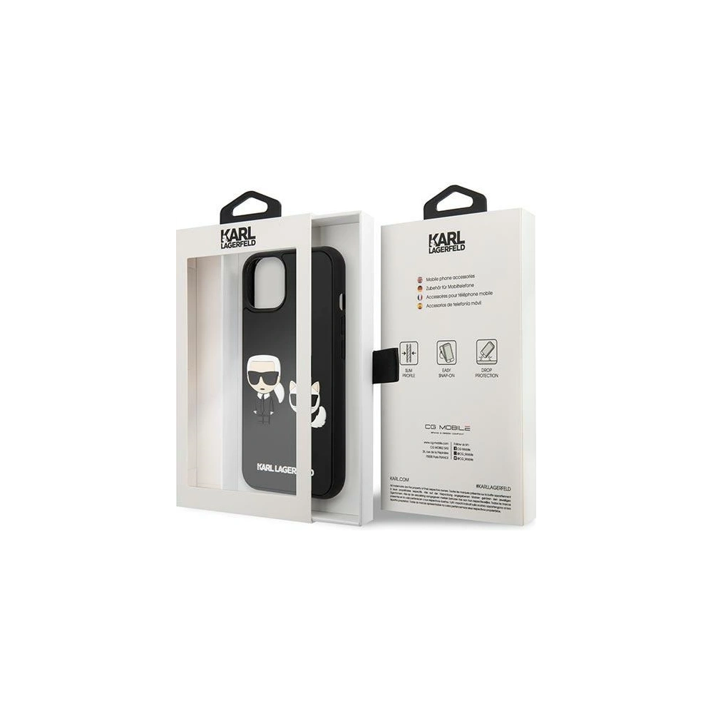 Hurtownia GSM - Case Karl Lagerfeld KLHCP14M3DRKCK Apple iPhone 14 Plus / 15 Plus schwarz/hardcase Karl&Choupette Ikonik 3D - KLD1033 - {ean13} - Hurt