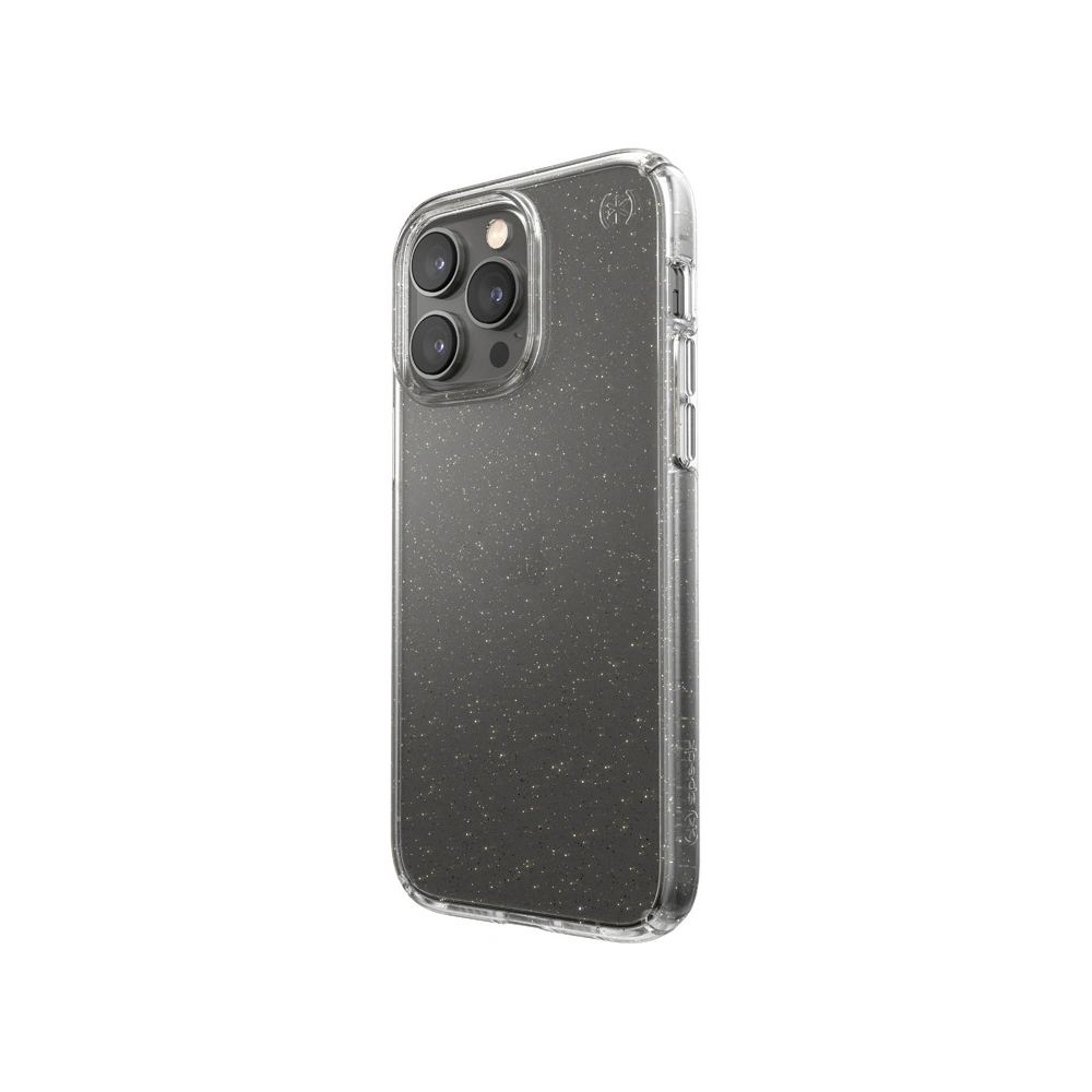 Hurtownia GSM - Etui Speck Presidio Perfect-Clear Glitter MICROBAN Apple iPhone 14 Pro Max (Čiré / Zlaté třpytky) - SPK369 - {ean13} - Hurt