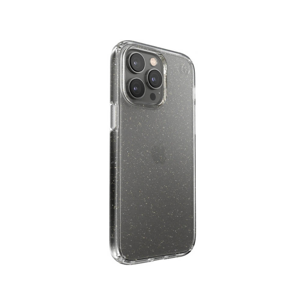 Hurtownia GSM - Etui Speck Presidio Perfect-Clear Glitter MICROBAN Apple iPhone 14 Pro Max (Čiré / Zlaté třpytky) - SPK369 - {ean13} - Hurt