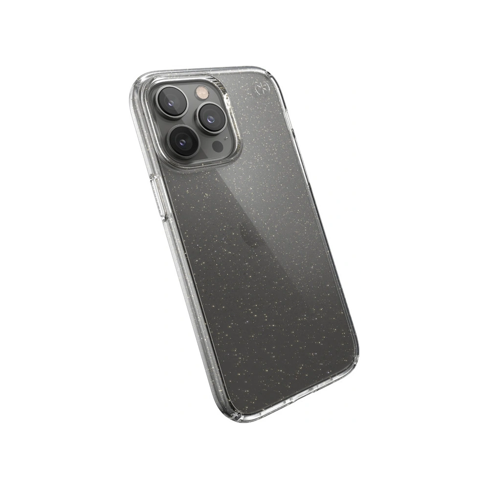Hurtownia GSM - Etui Speck Presidio Perfect-Clear Glitter MICROBAN Apple iPhone 14 Pro Max (Čiré / Zlaté třpytky) - SPK369 - {ean13} - Hurt