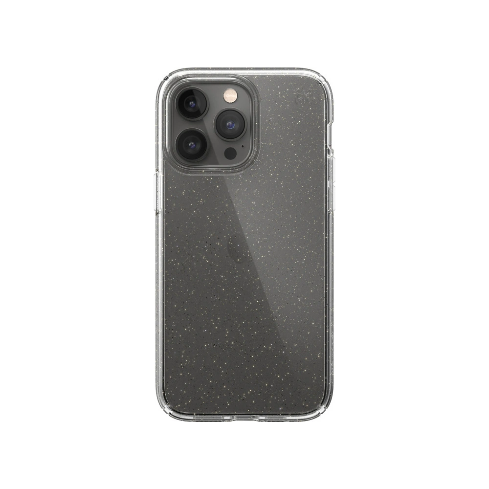 Hurtownia GSM - Etui Speck Presidio Perfect-Clear Glitter MICROBAN Apple iPhone 14 Pro Max (Čiré / Zlaté třpytky) - SPK369 - {ean13} - Hurt