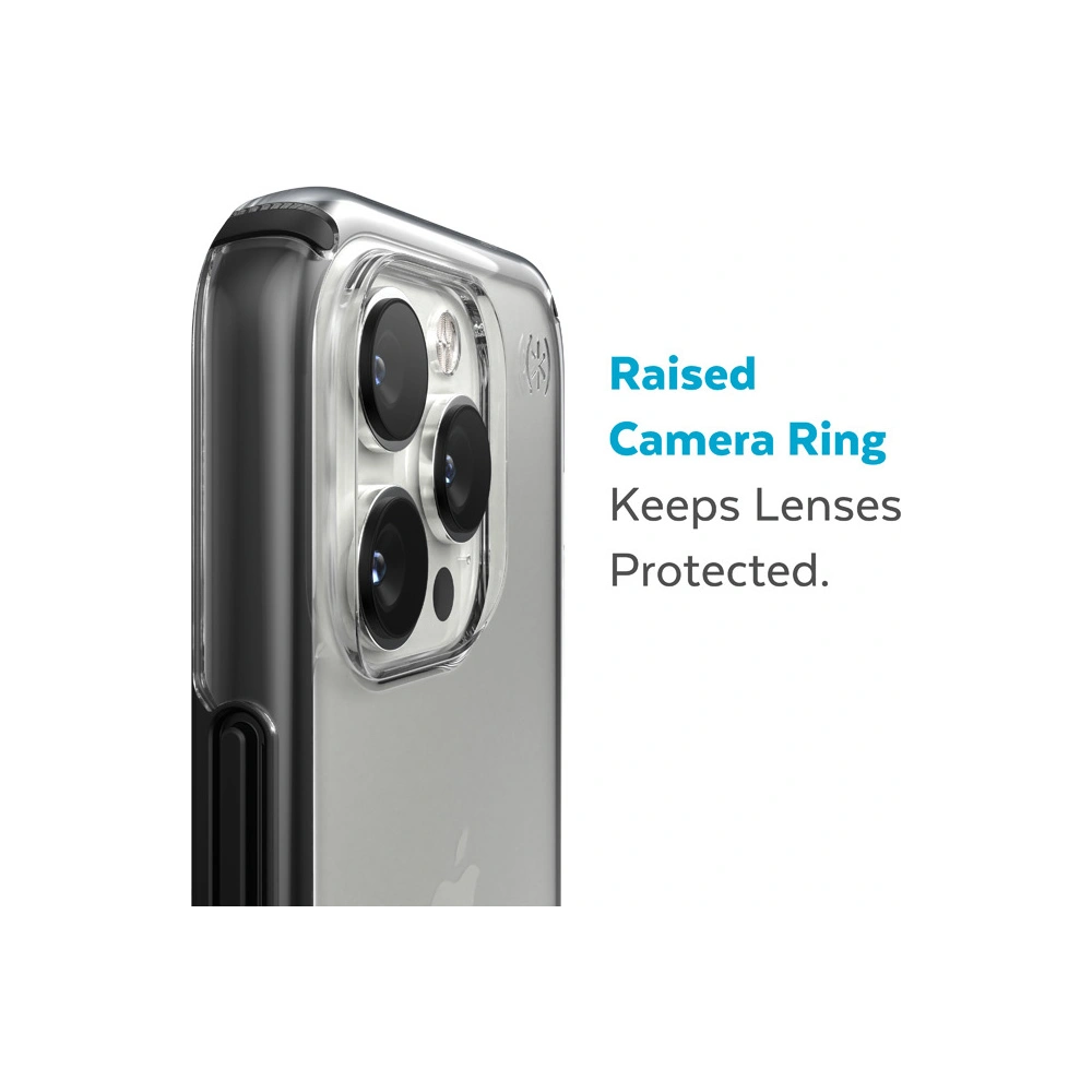 Wholesale Speck Presidio Perfect-Clear Impact Geometry MICROBAN Apple iPhone 14 Pro Max (Clear / Black) - SPK371 - {ean13} - Hurt