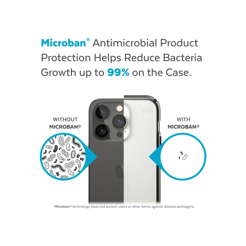 Wholesale Speck Presidio Perfect-Clear Impact Geometry MICROBAN Apple iPhone 14 Pro Max (Clear / Black) - SPK371 - {ean13} - Hurt