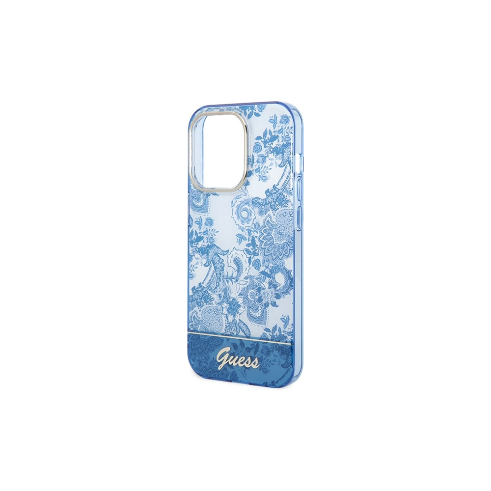 Hurtownia GSM - Etui Guess GUHCP14LHGPLHB Apple iPhone 14 Pro modrý/blue hardcase Porcelain Collection - GUE1970 - {ean13} - Hurt