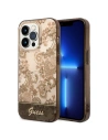 Etui Guess GUHCP14LHGPLHC Apple iPhone 14 Pro okrový tvrdý obal Porcelain Collection