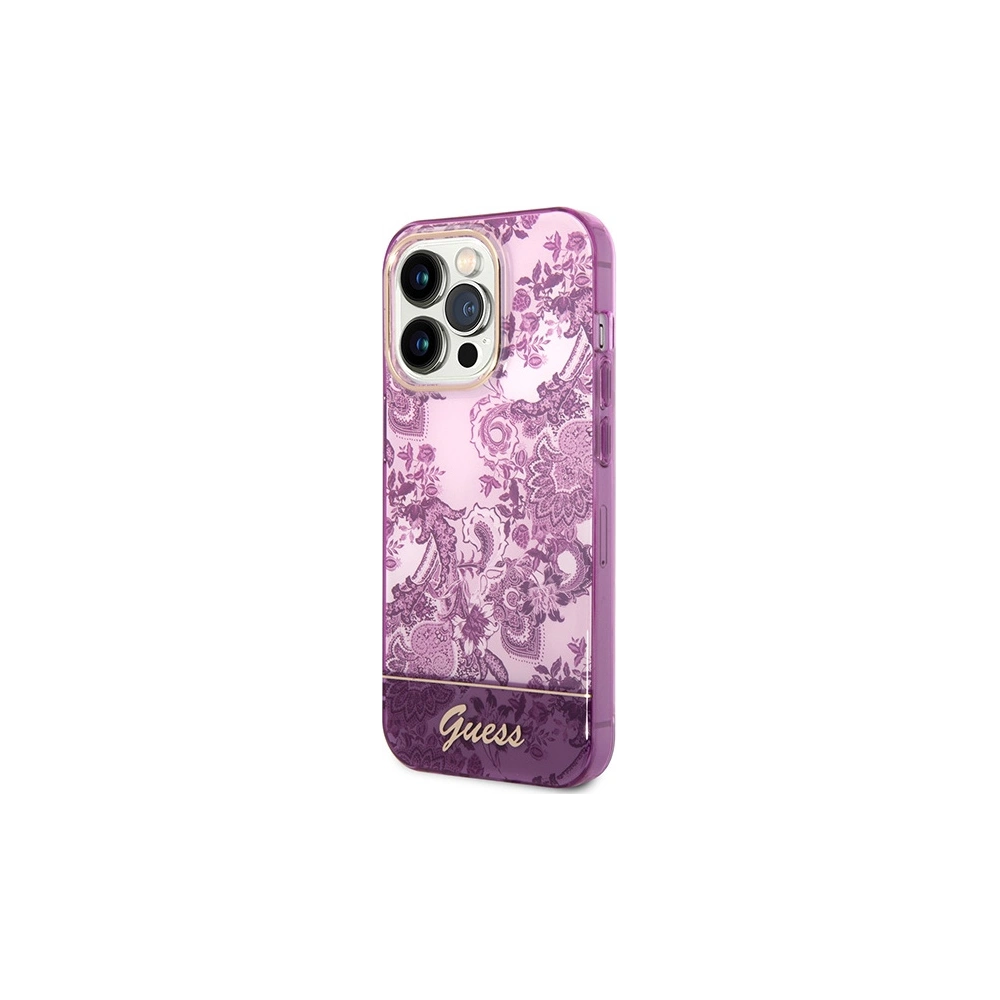 Hurtownia GSM - Etui Guess GUHCP14LHGPLHF Apple iPhone 14 Pro fucsia/hardcase Porcelain Collection - GUE1972 - {ean13} - Hurt