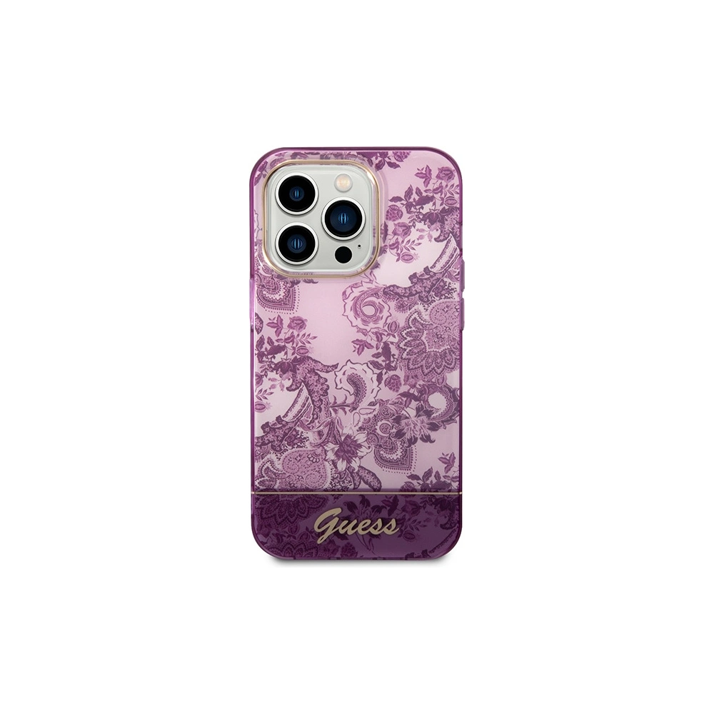 Hurtownia GSM - Etui Guess GUHCP14LHGPLHF Apple iPhone 14 Pro fuchsie/fuchsie hardcase Porcelain Collection - GUE1972 - {ean13} - Hurt