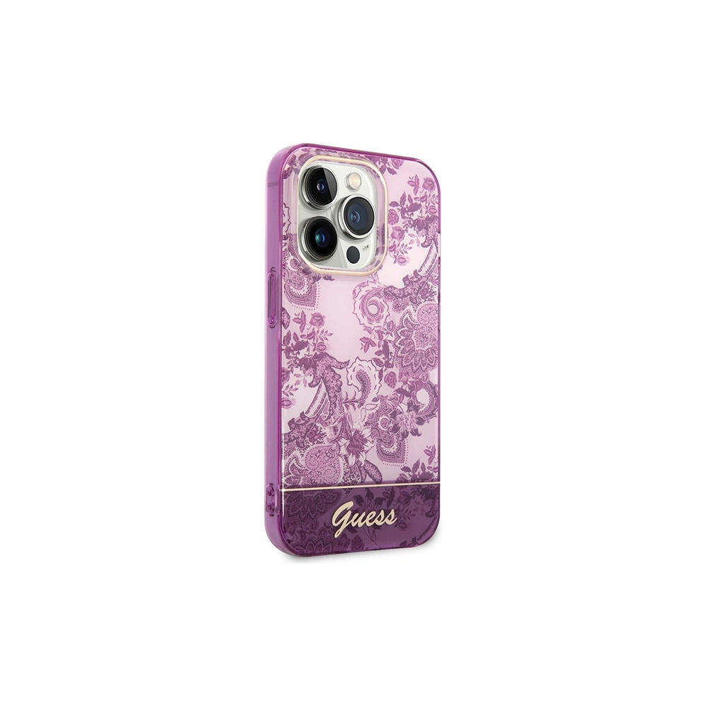 Hurtownia GSM - Etui Guess GUHCP14LHGPLHF Apple iPhone 14 Pro fuchsie/fuchsie hardcase Porcelain Collection - GUE1972 - {ean13} - Hurt