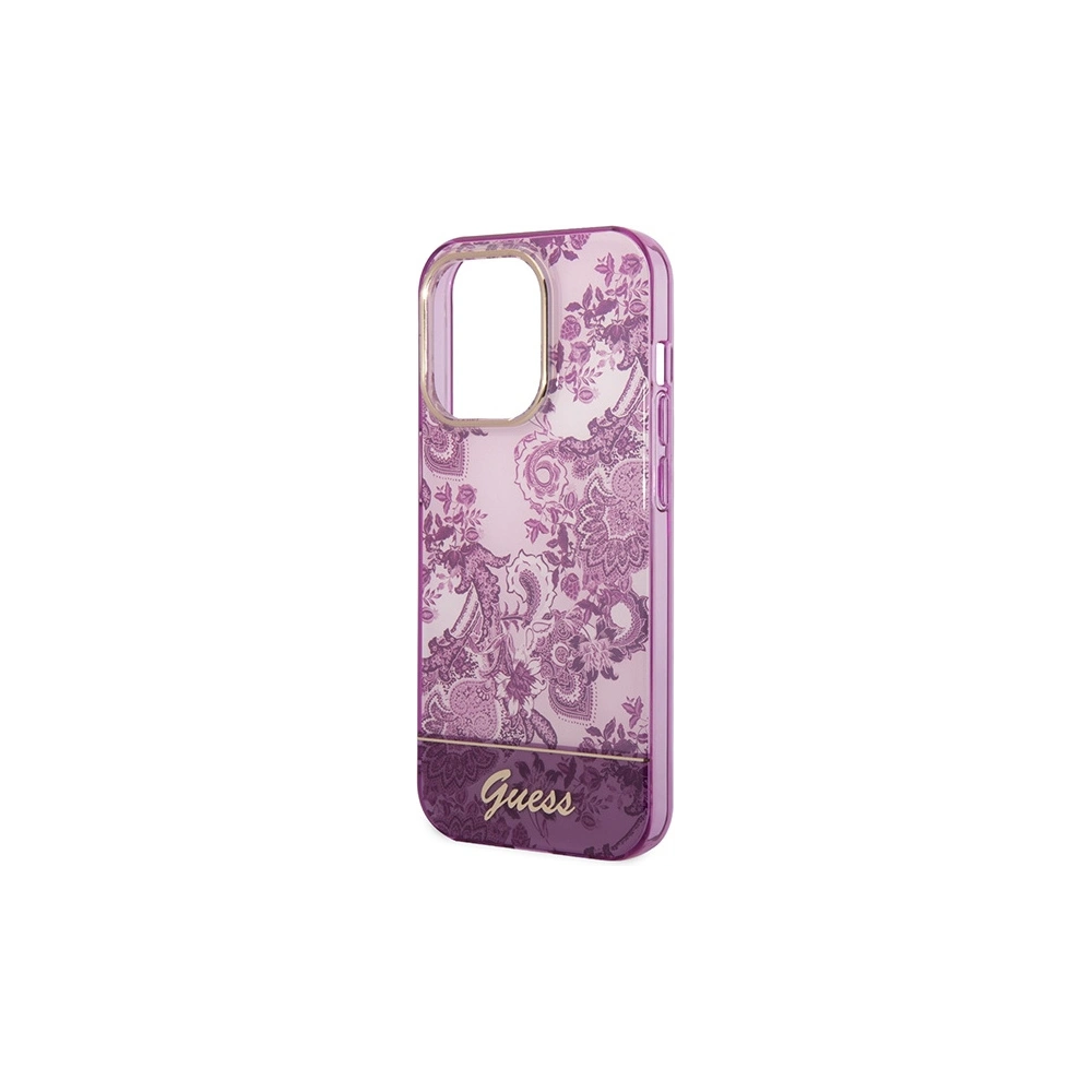 Hurtownia GSM - Etui Guess GUHCP14LHGPLHF Apple iPhone 14 Pro fuchsie/fuchsie hardcase Porcelain Collection - GUE1972 - {ean13} - Hurt
